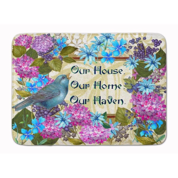 Carolines Treasures Our House Our Home Our Haven Machine Washable Memory Foam Mat PJC1102RUG - main